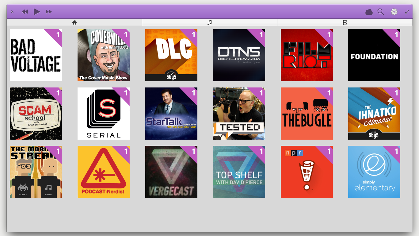 Vocal 2.0 Library View with the Starter Pack
